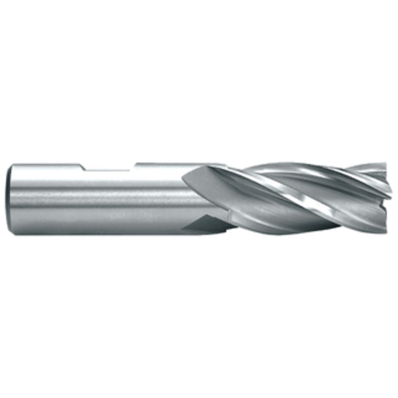 Precise 6 Flute H.S.S. Square End Finishing Single End Mill, 1-1/4 Size, 1 Shank Diameter, 2 Length of Cut, 4-1/2 Overall Length