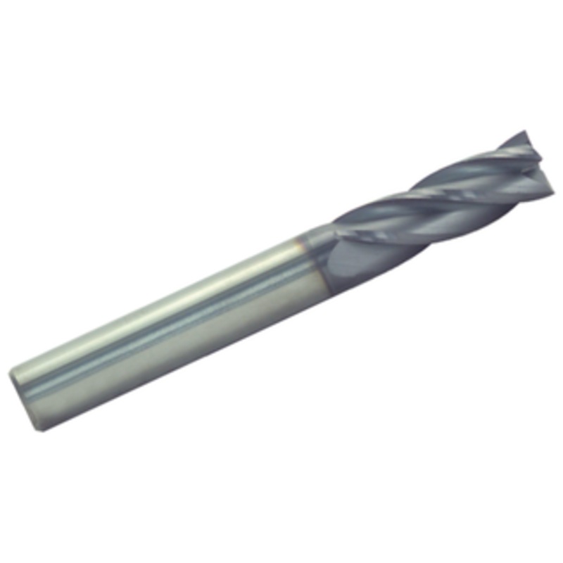 Rushmore 4 Flute AlTiN Coated Long Length End Mill, 1/8 Size & Diameter