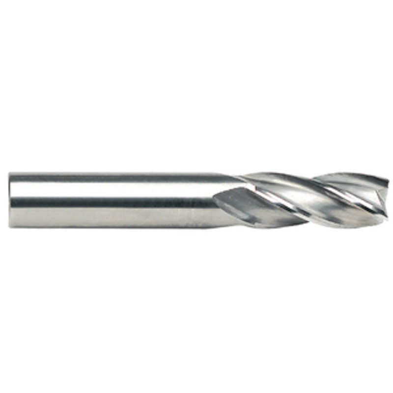 Rushmore USA 4 Flute Micrograin Solid Carbide Single Finishing End Mill, 11/16 Size, 3/4 Shank Diameter, 1-1/2 Length of Cut, 4 Overall Length