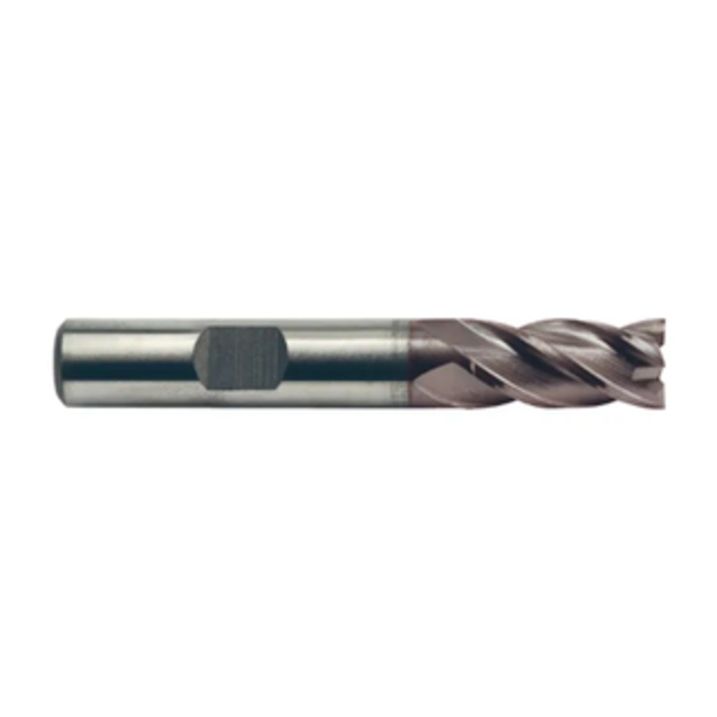 Weldon Tool M42 8% Cobalt TiCN Coated 4 Flute Single End Mill, 13/32 Size, 3/8 Shank Diameter, 1 Length of Cut, 2-11/16 Overall Length