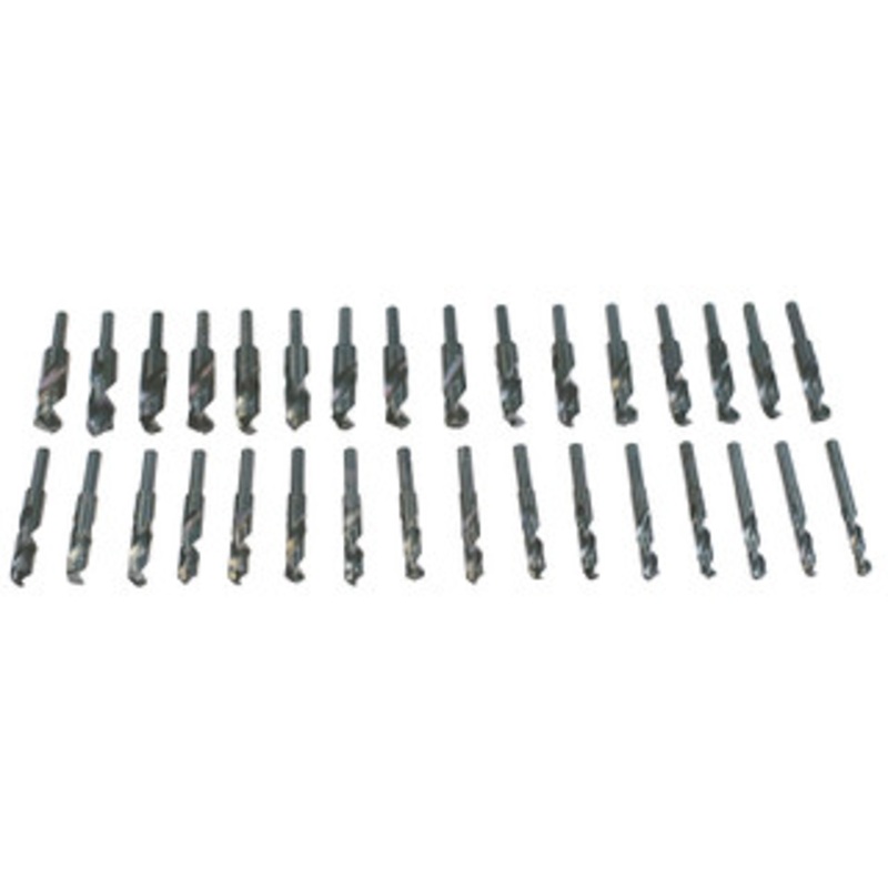 Precise 32 Piece H.S.S. Deming Drill Set, 33/64 to 1 by 64ths Size – A50