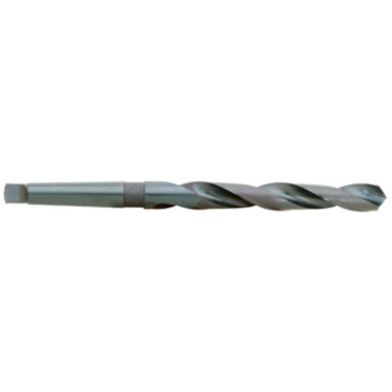 Precise Morse Taper 2MT Shank H.S.S. Twist Drill, 21/32 Size, 5-1/8 Flute Length, 9 Overall Length